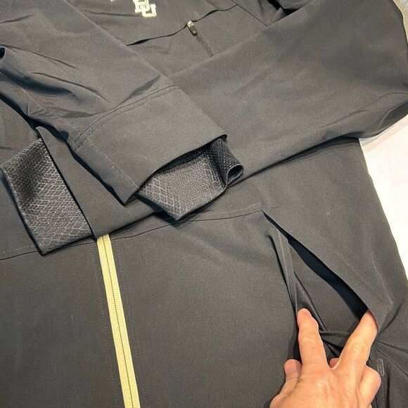 Nike Elite Baylor University Jacket Coat Vest Hood Reversible 3-in-1 Black Sz Me - Picture 13 of 13